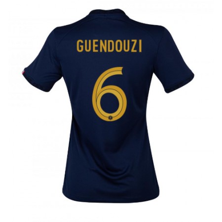 Camiseta de fútbol Francia Matteo Guendouzi 6 Mujer 1ª equipación Copa Mundo 2022 Camiseta de fútbol Francia Matteo Guendouzi 6 Mujer 1ª equipación Copa Mundo 2022